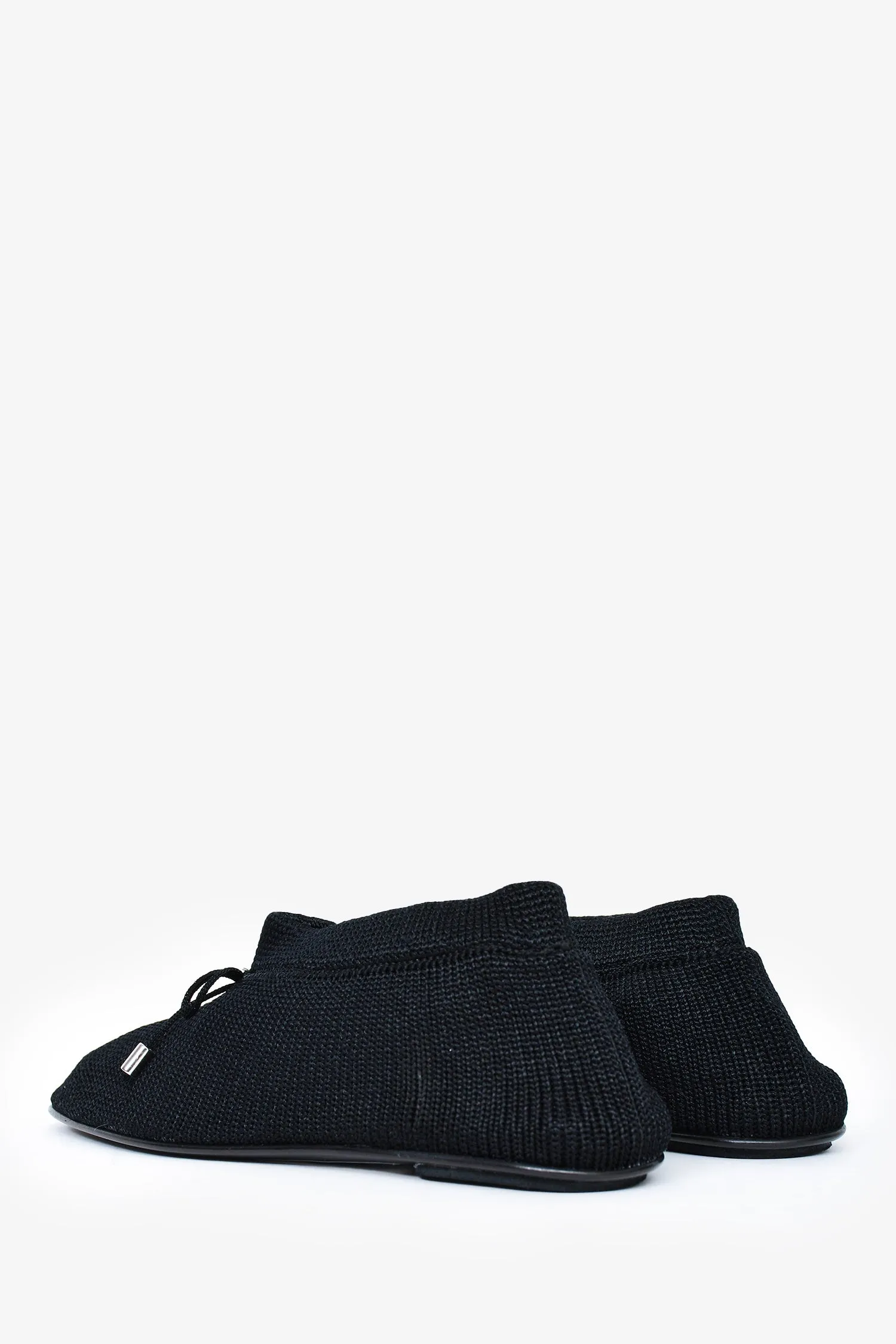 Toteme Black Knit Ballet Flats Size 35