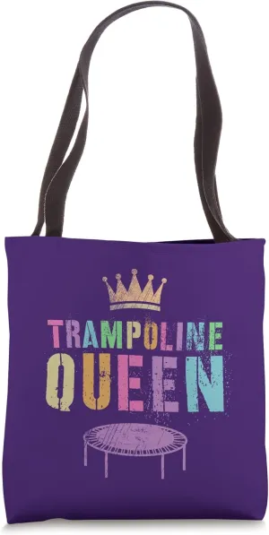TRAMPOLINE QUEEN Gymnastics Team Gymnast Squad Flippin' Tote Bag
