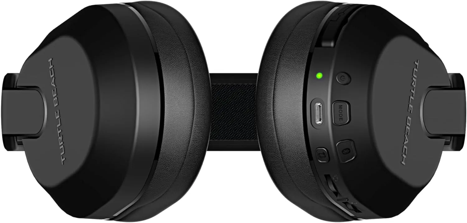 Turtle Beach Stealth 500 Wireless Amplified Gaming Headset for PS5, PS4, PC, & Mobile – 40-Hr Battery, Bluetooth, Memory Foam Cushions, Flip-to-Mute Mic, EQ Presets, Companion App – Black