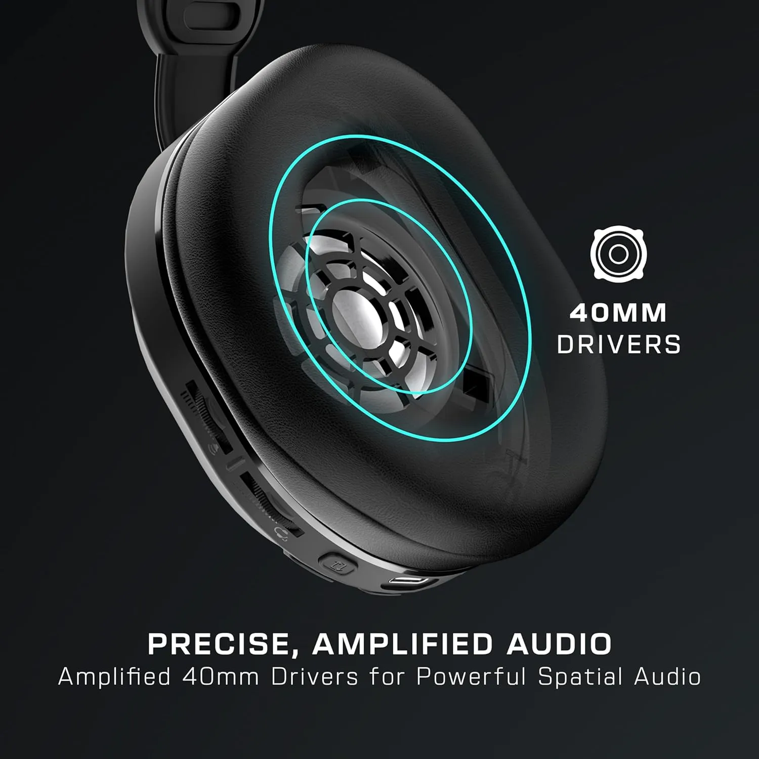 Turtle Beach Stealth 500 Wireless Amplified Gaming Headset for PS5, PS4, PC, & Mobile – 40-Hr Battery, Bluetooth, Memory Foam Cushions, Flip-to-Mute Mic, EQ Presets, Companion App – Black