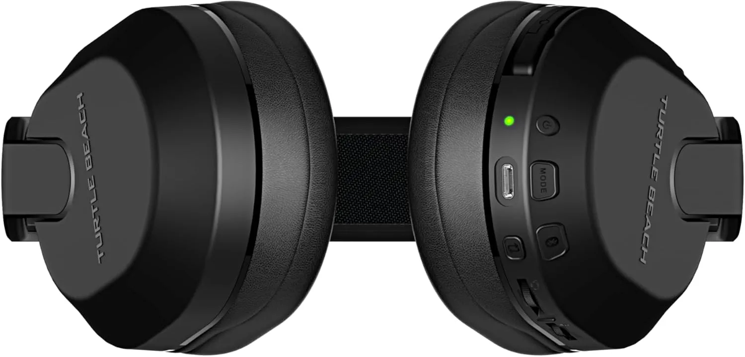 Turtle Beach Stealth 500 Wireless Amplified Gaming Headset for PS5, PS4, PC, & Mobile – 40-Hr Battery, Bluetooth, Memory Foam Cushions, Flip-to-Mute Mic, EQ Presets, Companion App – Black