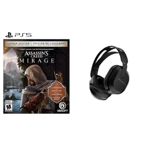 Turtle Beach Stealth 500 Wireless Amplified Gaming Headset for PS5, PS4, PC, Nintendo Switch, & Mobile â€“ 40-Hr Battery, Bluetooth, Memory Foam Cushions, Flip-to-Mute Mic, EQ Presets â€“ Black