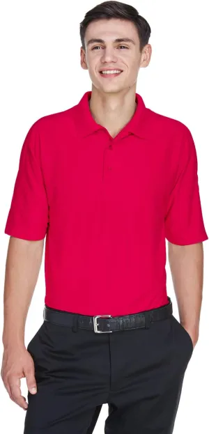 UltraClub Men's Cool & Dry Elite Performance Polo XL RED