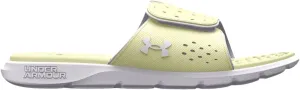 Under Armour Women's Ignite Pro Slide, (302) Lemon Ice/White/White, 8, US