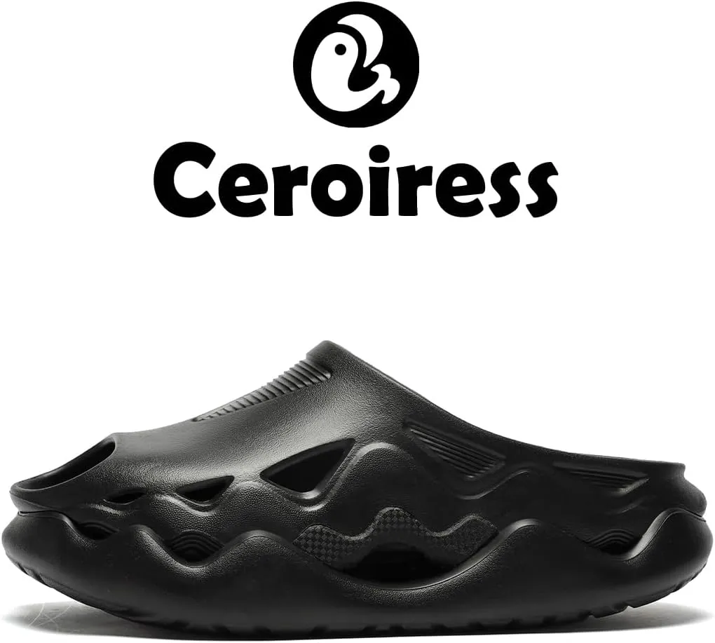 Unisex Outdoor Sports Fashion Chunky Dad Sandals, Mules & Clogs - Breathable Hollow Design, 2in Elevation, Arch Support, Post-Workout Recovery, Waterproof & Quick-Dry, Non-Slip EVA Slides