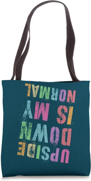 UPSIDE DOWN IS MY NORMAL Gymnastics Tumbling Gymnast Tumble Tote Bag