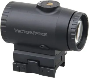 Vector Optics Paragon 3x18 Flip to Side Mini Magnifier, 1.4/1.6 inch Co-Witness Heights with a Riser Section, Easily Press to Flip, Lightweight, Fit for CQB and Medium to Close-Range Tactical