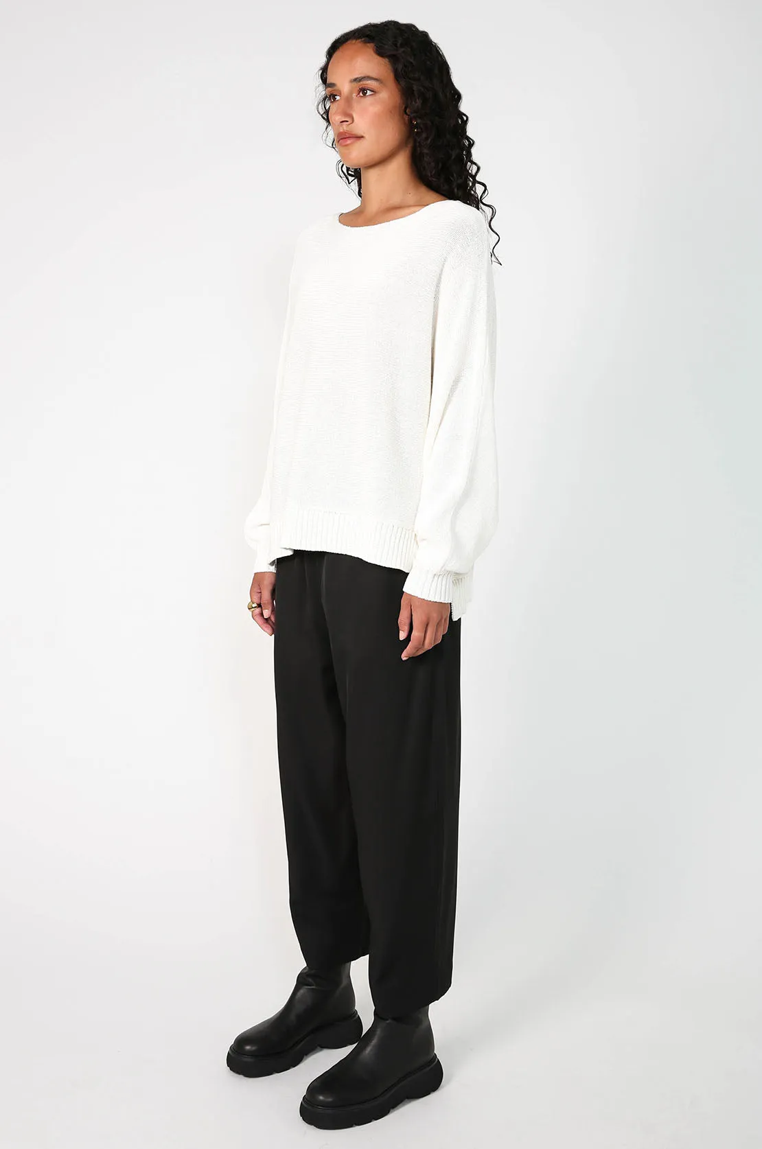 veer sweater / ivory
