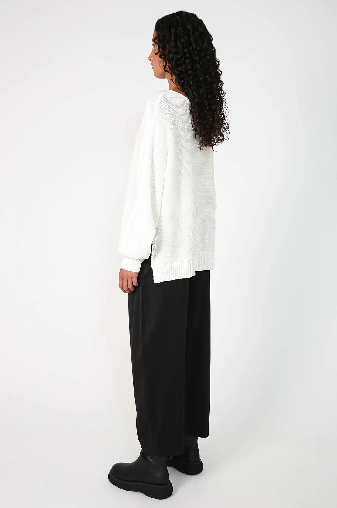 veer sweater / ivory