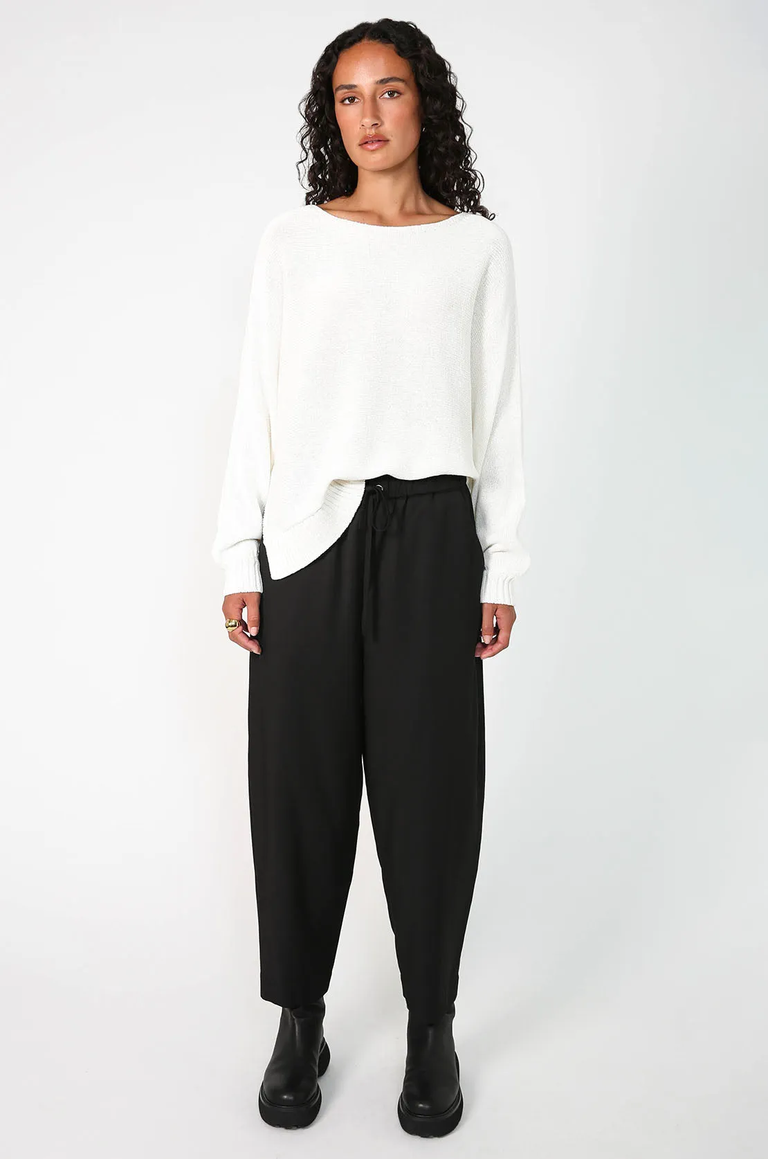 veer sweater / ivory