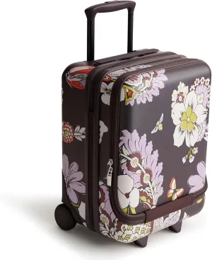 Vera Bradley Women's Hardside Luggage 17 Inch Adair Underseat Roller, Subtle Bouquet, One Size