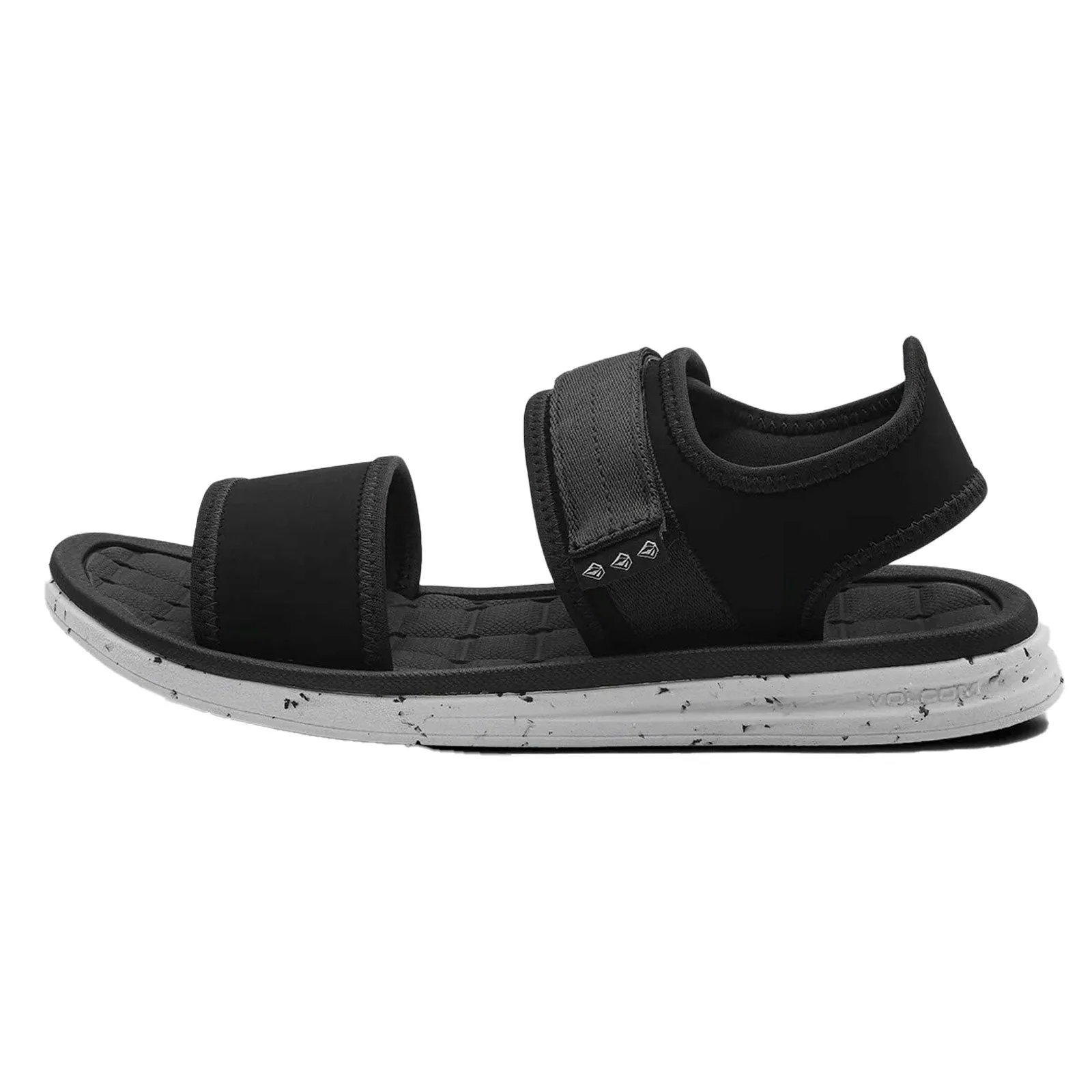 Volcom Men's V.Co Draft Sport Black White Flip-Flop Sandals (BWH)