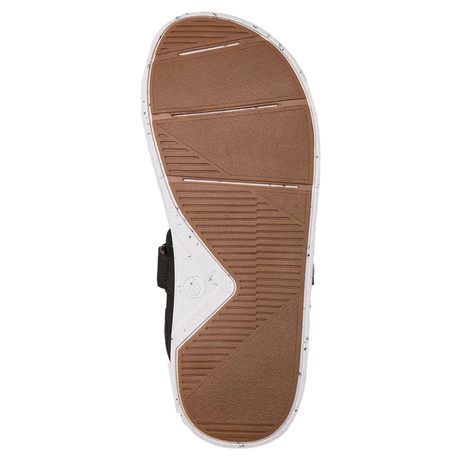 Volcom Men's V.Co Draft Sport Black White Flip-Flop Sandals (BWH)