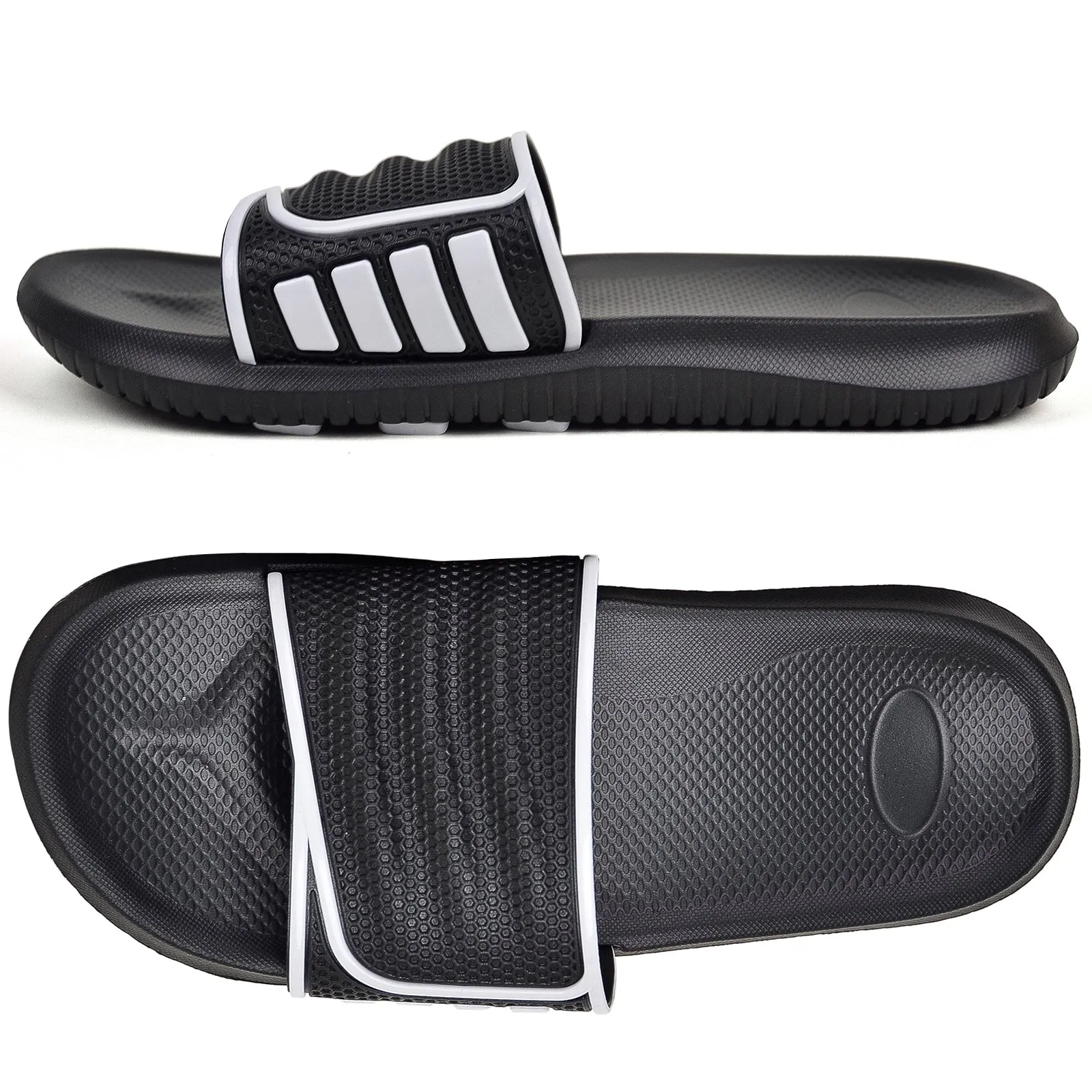 VONMAY Men's Durable Sandals House Shower Slippers Beach Slip Sandals