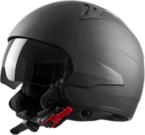 Westt Open Face Motorcycle Helmet, DOT Approved, 3/4 Helmet Motorcycle, 3 DIY Styles, Ventilation and Comfort, with Sun Visor Quick Release, for Men & Women - for Chopper, Scooter (Rover S Black)