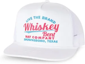 WHISKEY BENT HAT CO. The Cali Adjustable Snapback Western Lifestyle Trucker Hat, High Profile