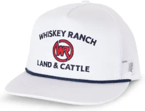 WHISKEY BENT HAT CO. Whiskey Ranch Land & Cattle, Mesh Snapback Trucker Hats