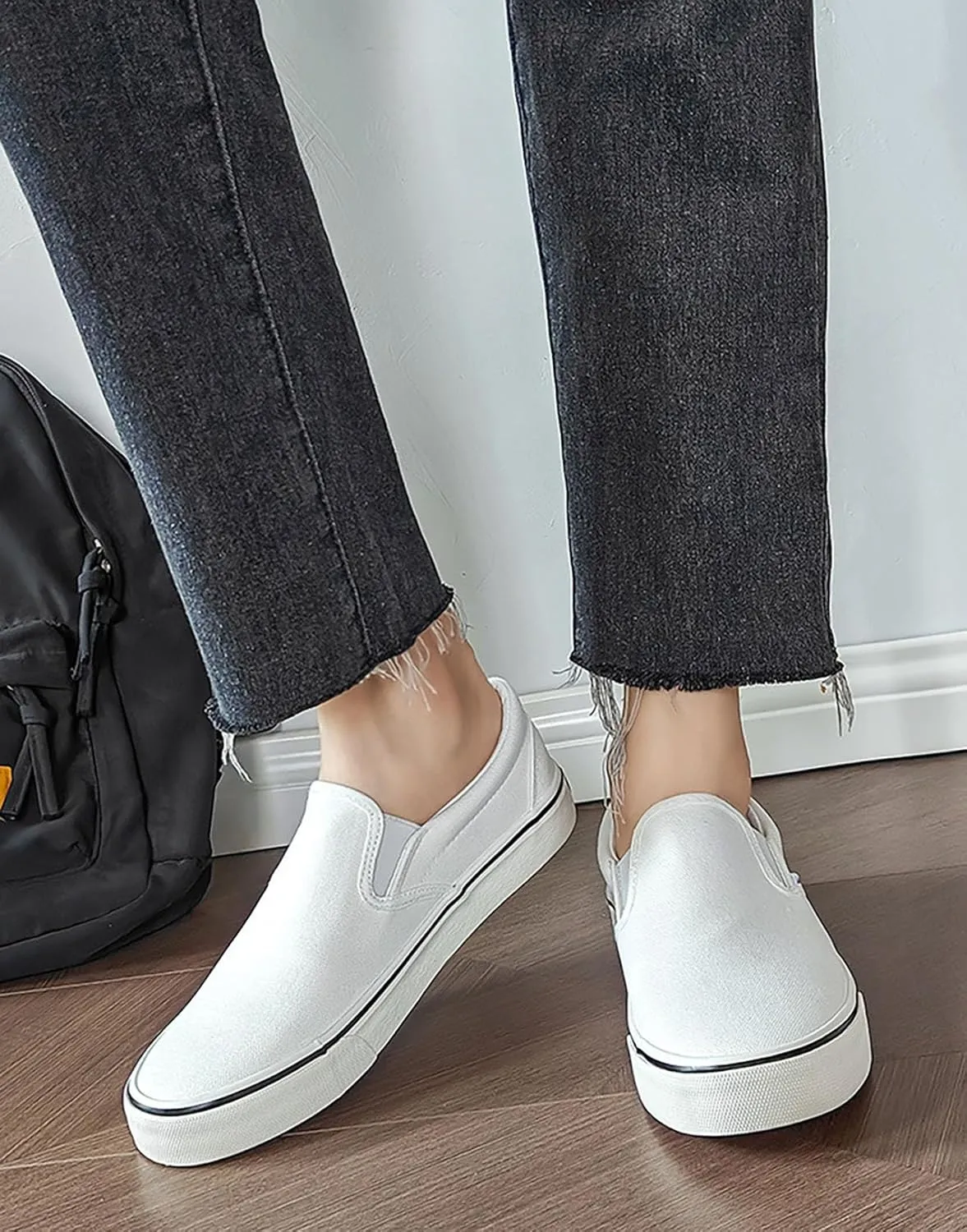 Women's Canvas Mesh Thick Bottom Shoes Cloud Slip Shoes One Stirrup Casual Shoes Board Shoes Running Shoes Foam Flat Shoes Biscuit Shoes