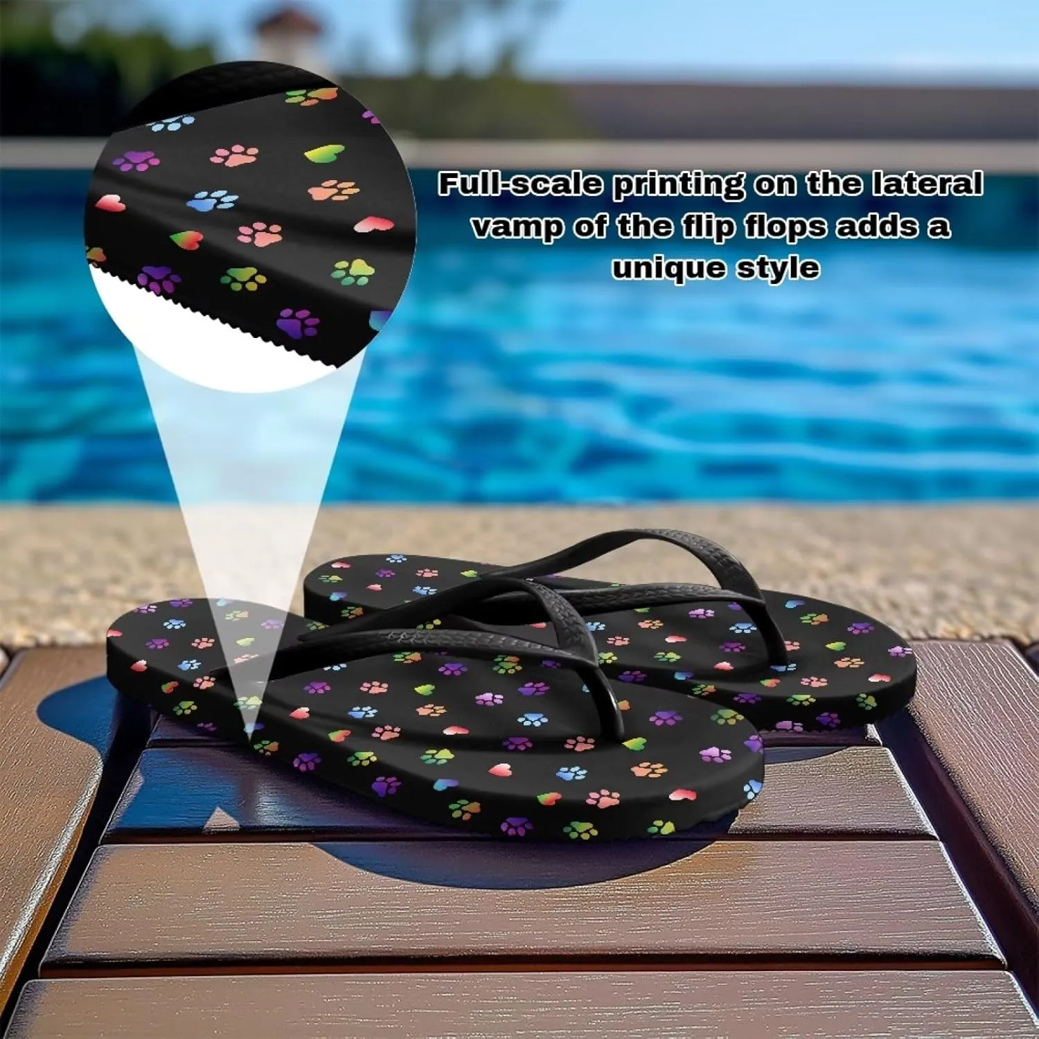 Womens Flip Flops Comfortable Walking Thong Sandals with Arch Support Slip On Shower Shoes Indoor Outdoor for Summer