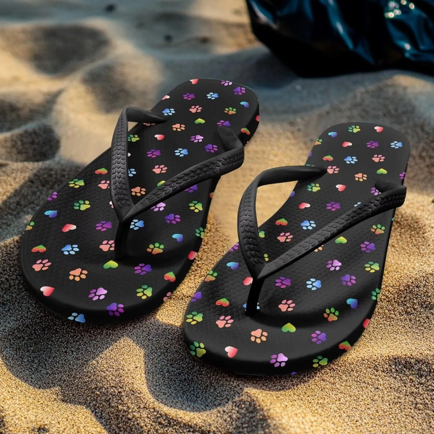 Womens Flip Flops Comfortable Walking Thong Sandals with Arch Support Slip On Shower Shoes Indoor Outdoor for Summer