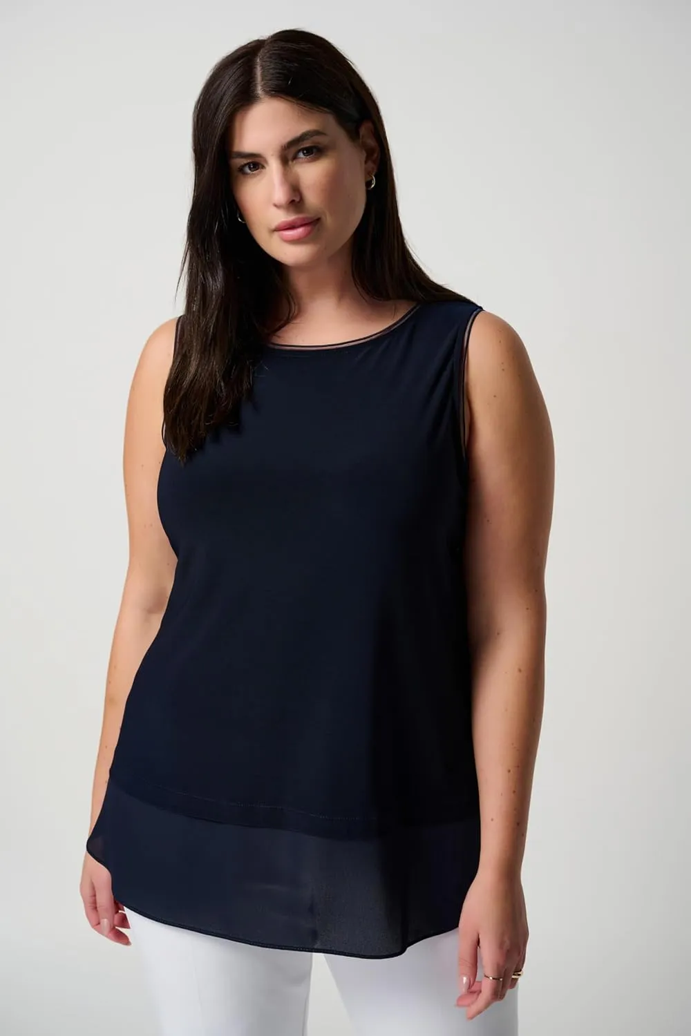 Womens Layered Hem Tank Style 183126J
