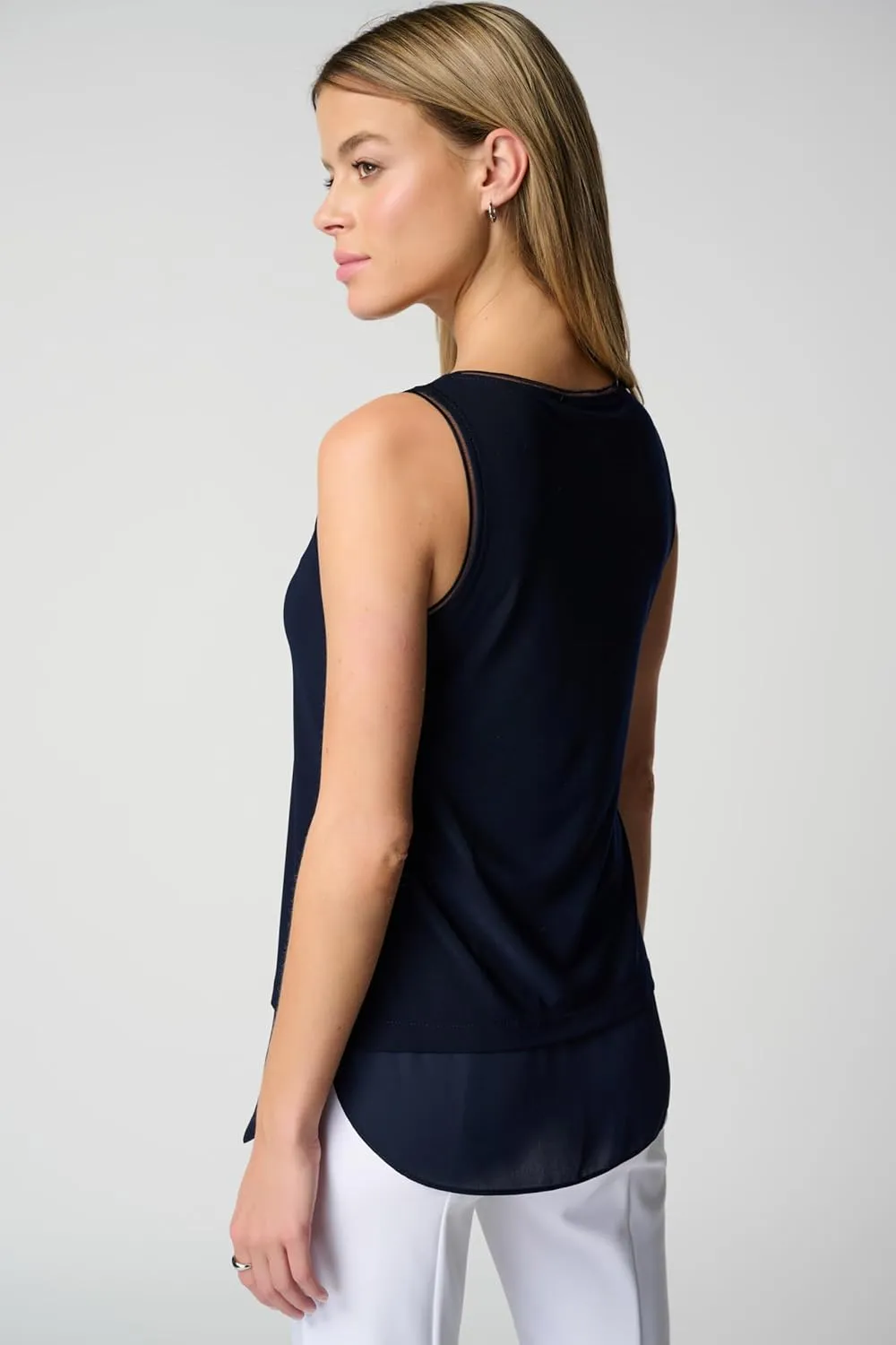 Womens Layered Hem Tank Style 183126J