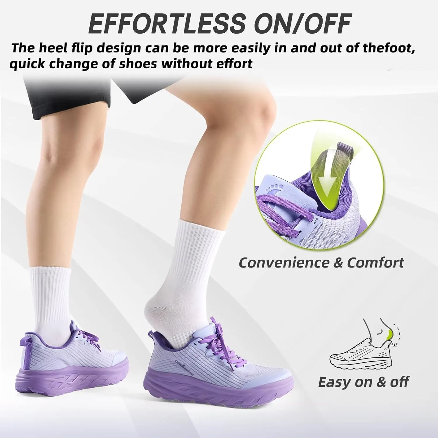 Women's Orthopedic Diabetic Wide Running Shoes: Comfortable Casual Arch Support Plantar Fasciitis Fashion Sneakers, High Arch Work Tennis Walking Shoes for Foot and Heel Pain Relief