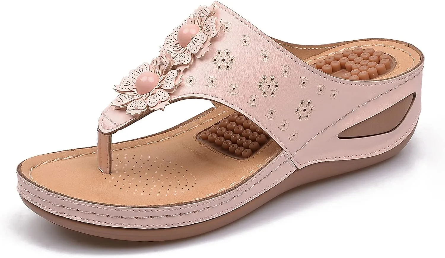 Womens Orthopedic Wedge Sandals Sandalias De Verano Para Mujer De Tacon Sandals for Women Dressy Casual Orthopaedic Shoes for Women Arch Support Orthopedic Shoes Wide Wide Foot Heels
