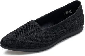 youngshow Women's Ballet Flats Comfortable Work Shoes, Casual Pointed Toe Flats for Office, Dressy Slip-On Walking Shoes