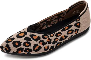 youngshow Women's Ballet Flats Comfortable Work Shoes, Casual Pointed Toe Flats for Office, Dressy Slip-On Walking Shoes