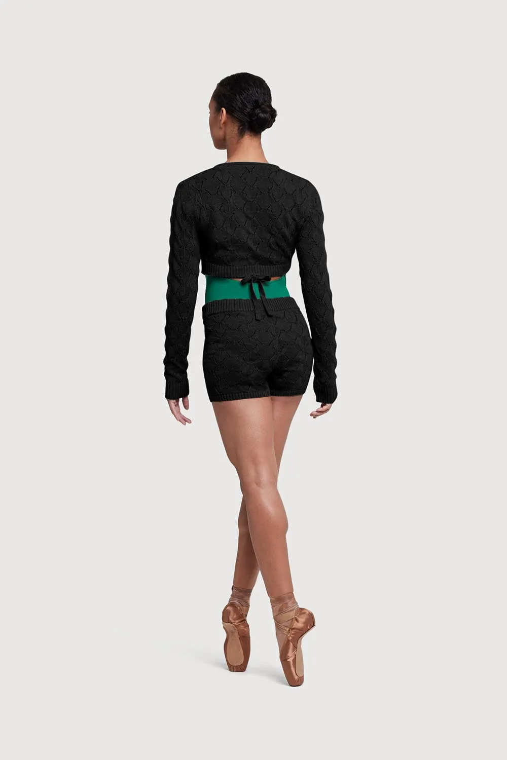 Z55239 - Bloch Nola Diamond Knit Womens Wrap Top