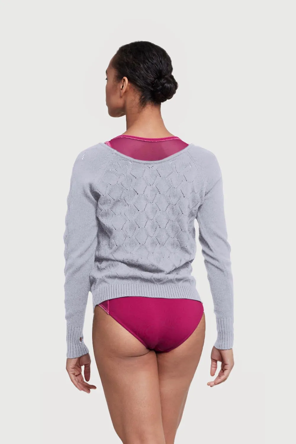 Z55249 - Bloch Mila Diamond Knit Womens Long Sleeve Sweater