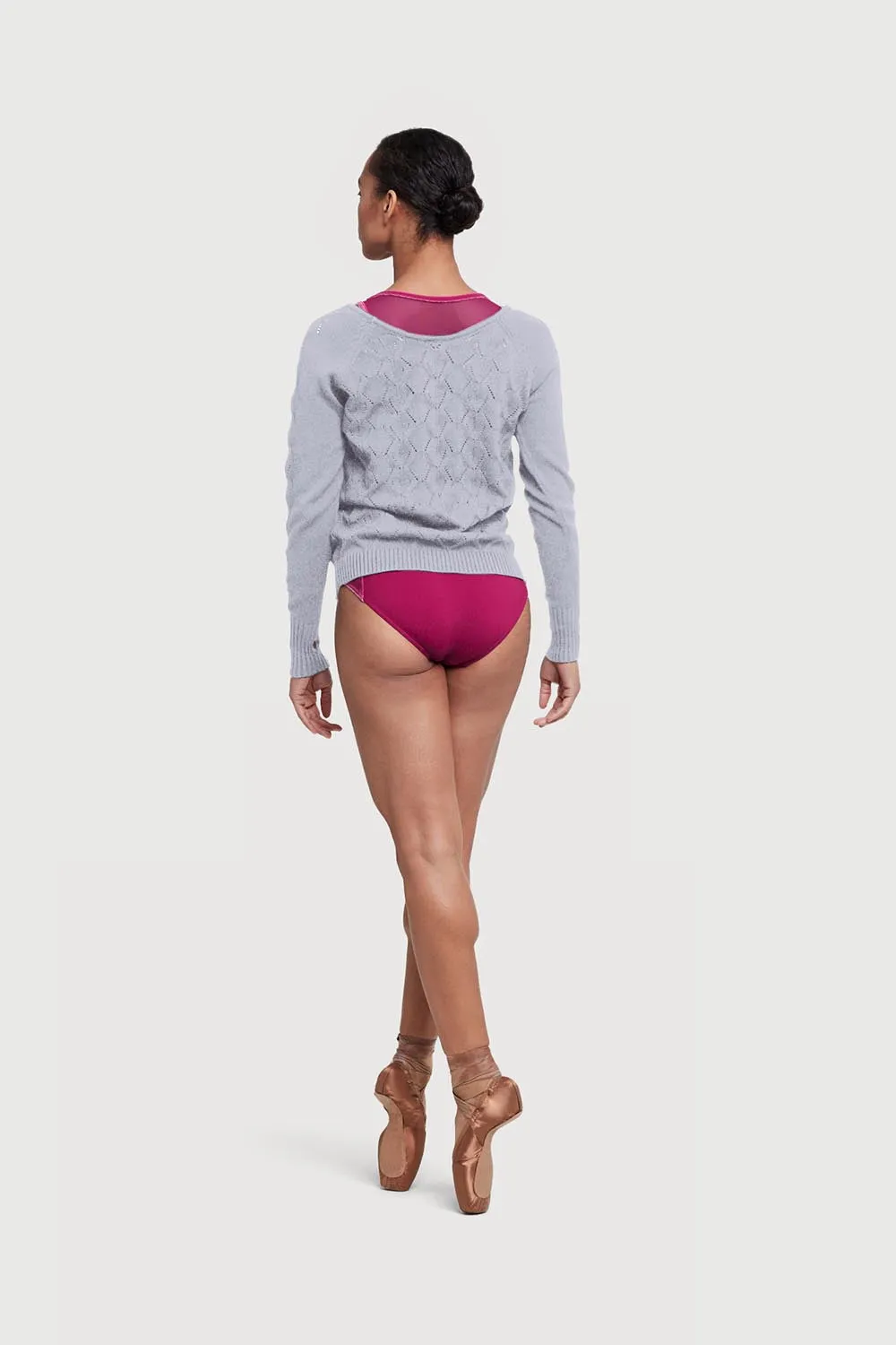 Z55249 - Bloch Mila Diamond Knit Womens Long Sleeve Sweater
