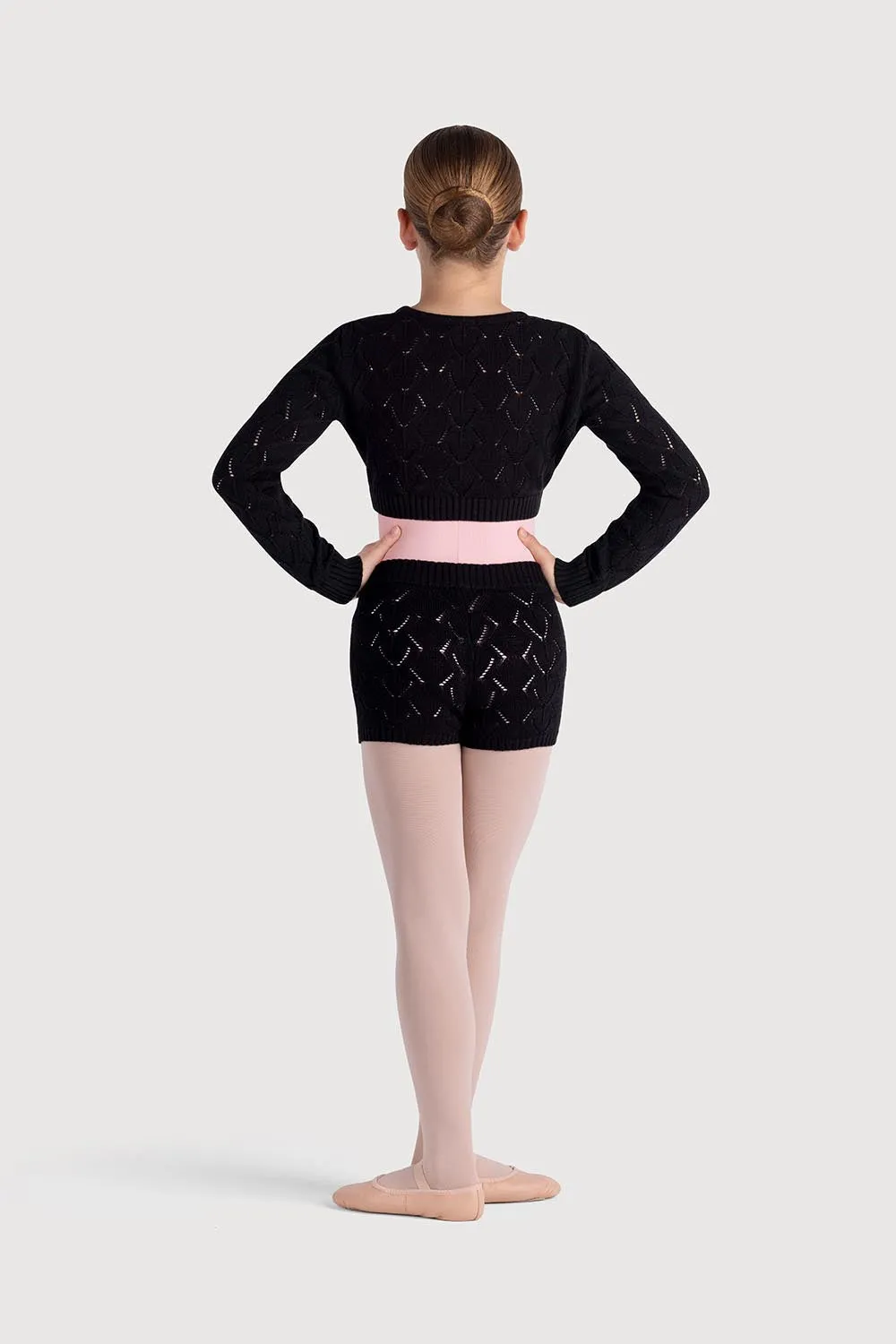 Z55259G - Bloch Emily Diamond Knit Girls Wrap Top