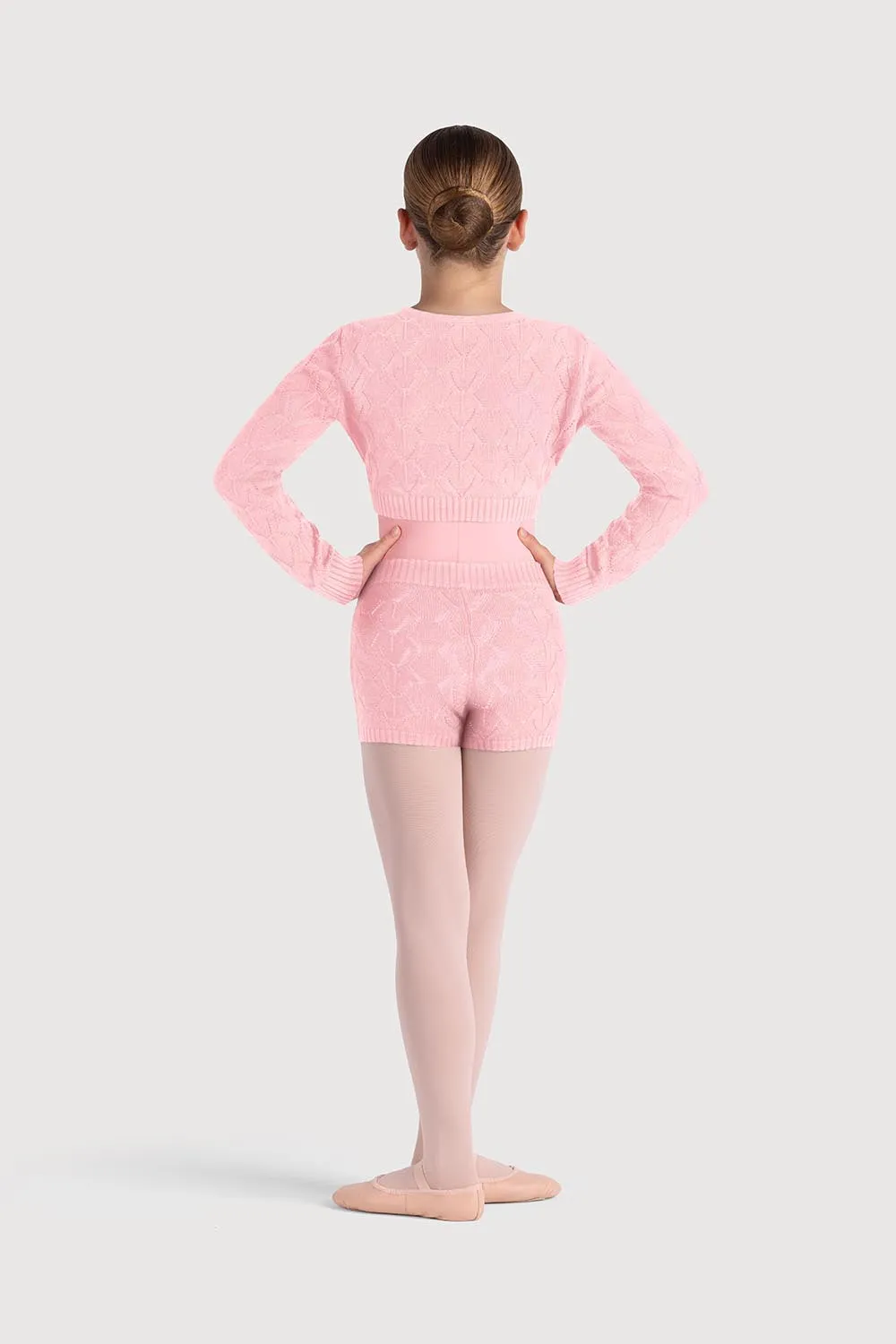 Z55259G - Bloch Emily Diamond Knit Girls Wrap Top
