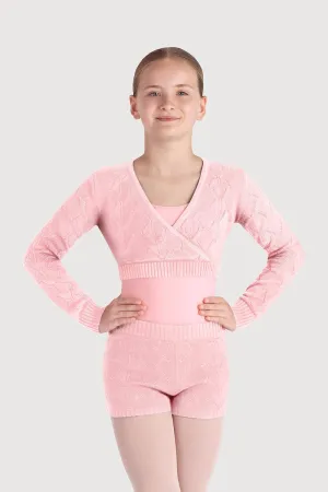 Z55259G - Bloch Emily Diamond Knit Girls Wrap Top