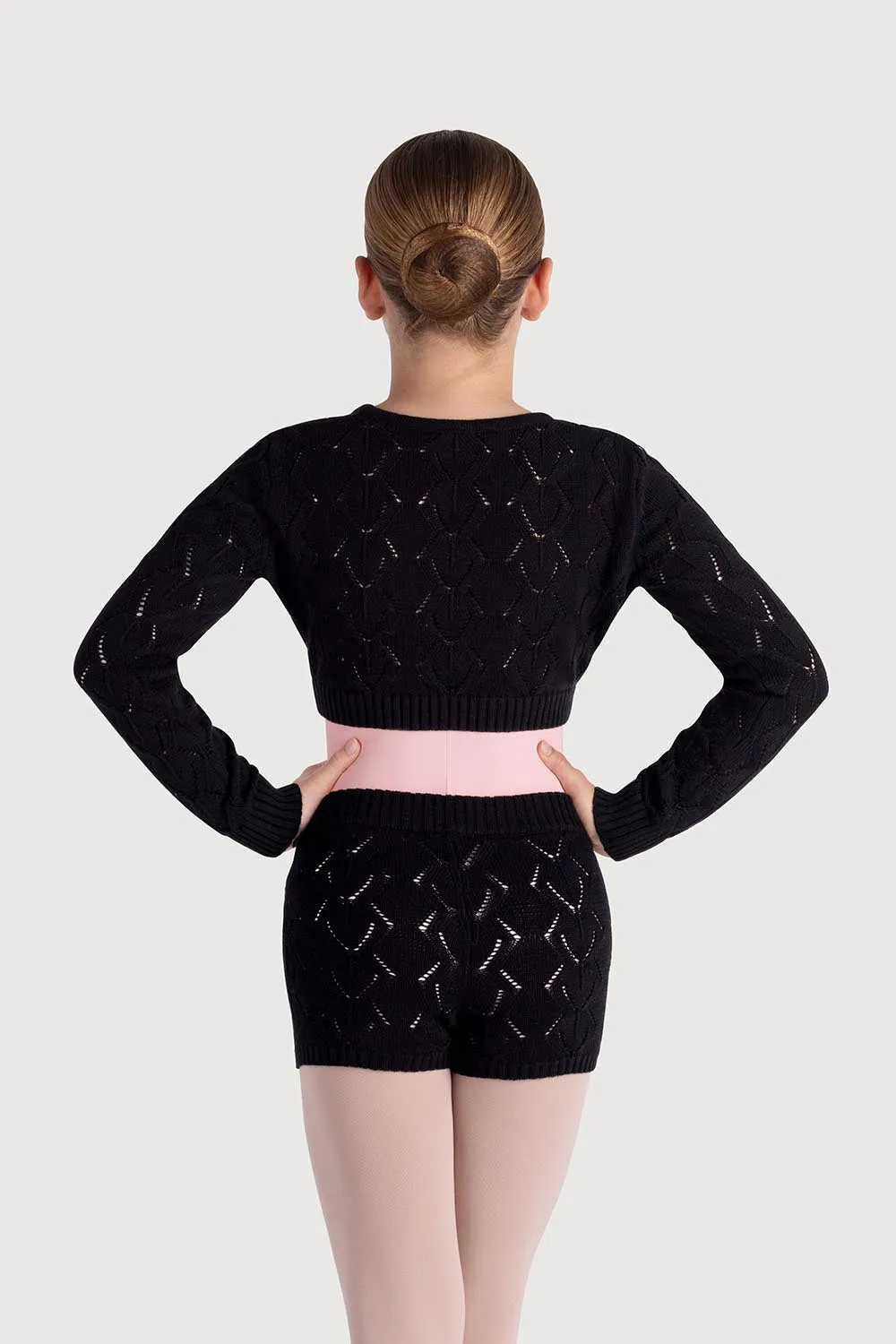 Z55259G - Bloch Emily Diamond Knit Girls Wrap Top