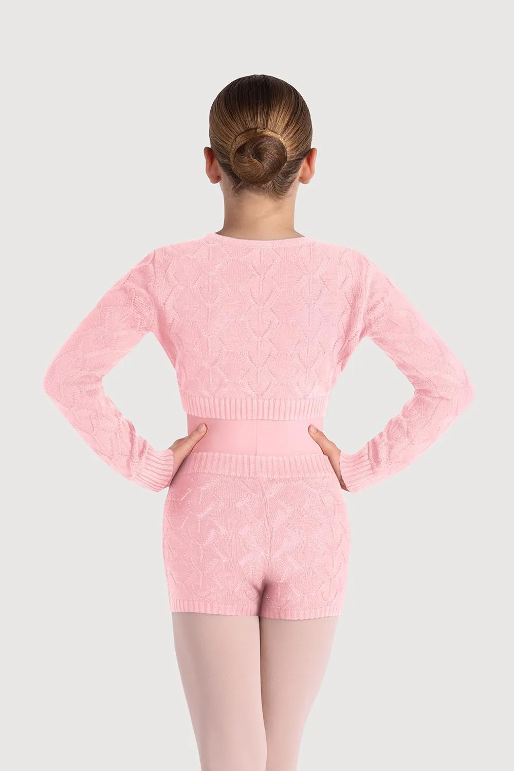 Z55259G - Bloch Emily Diamond Knit Girls Wrap Top