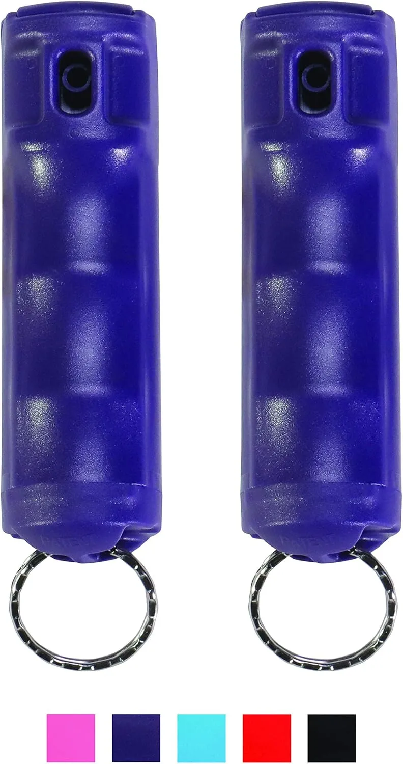 Zarc Vexor Police Strength Pepper Spray, Flip-Top Finger Grip, 20  Shots, 10-12 Ft. Range - Two Pack