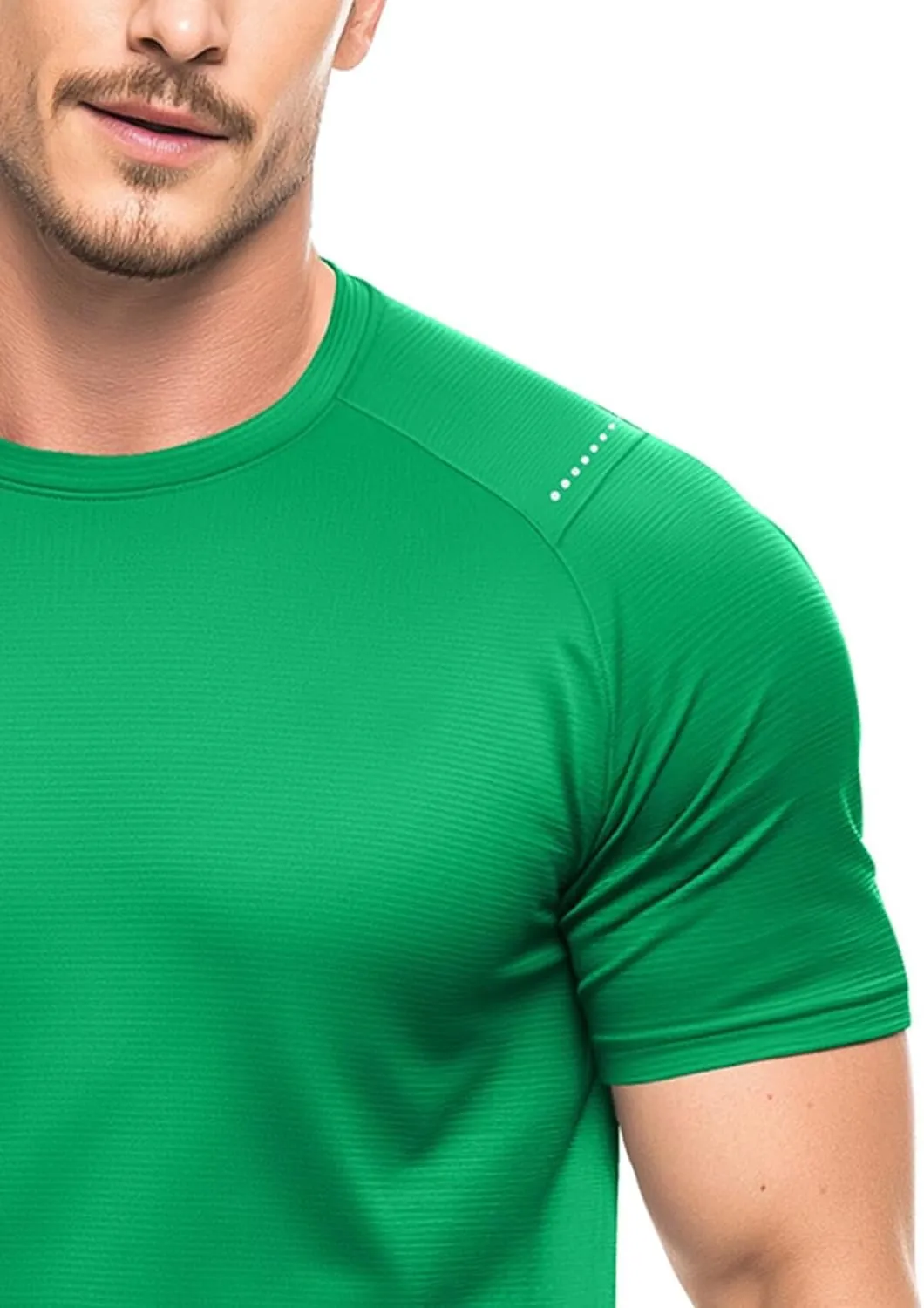 Zengjo Mens Workout Shirts Quick Dry Short Sleeve Athletic Tee Moisture Wicking Top for Running Gym Fitness Training