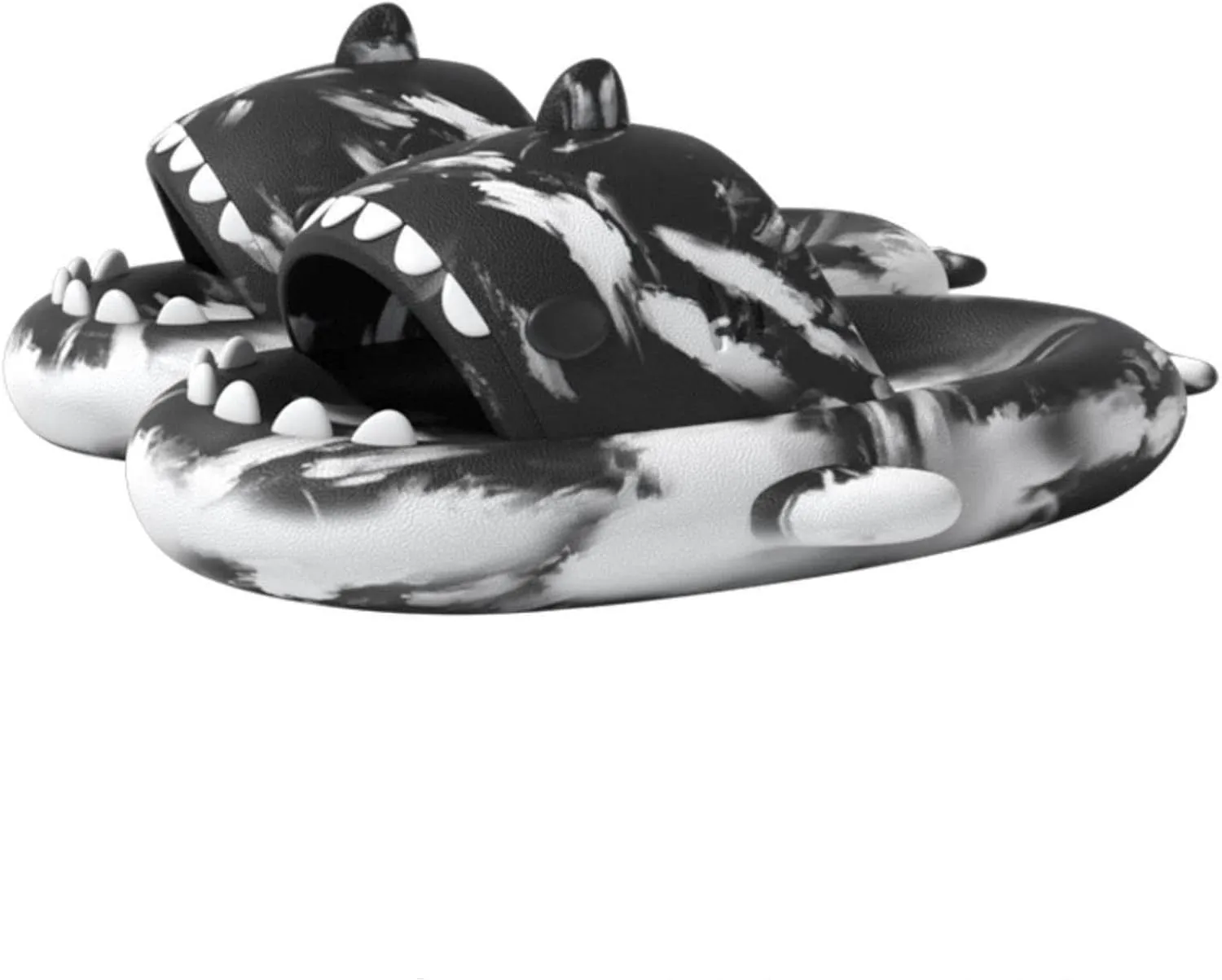 Zureto Original Shark Slides Upgraded, Cloudy Shark Slides Anti-Slip House Slippers Beach Shoes